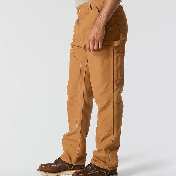 NWT Carhartt Iconic BO1 Firm Duck Double-Front Dungaree 40x32 brown - Picture 3 of 9